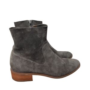 Caslon,Gray Suede Ankle Boots,8